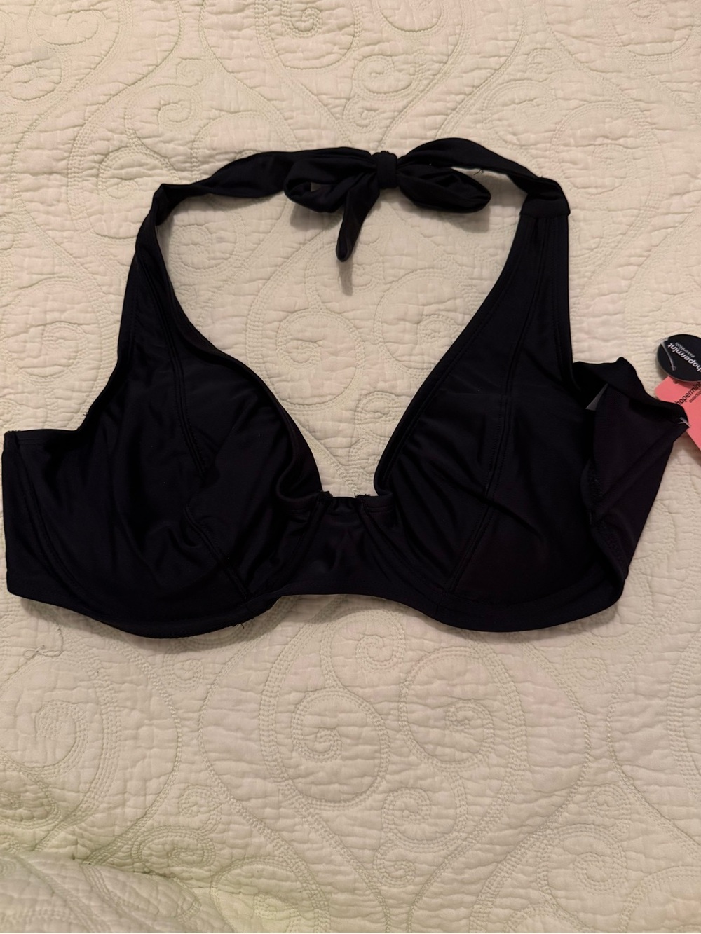 Shapermint Full Coverage Halter Bikini Top—NWT